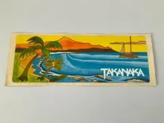 希少レア！【昭和レトロ】高中正義 TAKANAKA ビッグステッカー 当時物のサムネイル