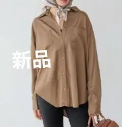 週末セール！BAYFLOW 2WAYスタンダードシャツ ブラウン