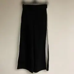 CECILM cBEE サイドスリット ブラック ワイドパンツ