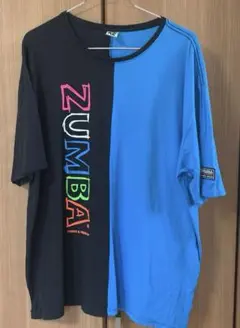 ZUMBA 半袖 Tシャツ 黒/青