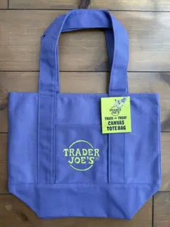 TRADER JOE'S キャンバストートミニ2025ハロウィン限定　パープル