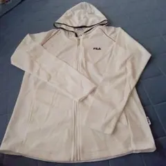 FILA フィラ ジップアップパーカー ホワイト Mのサムネイル