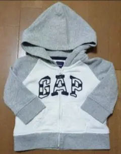 アウター baby Gap ロゴ パーカー 80 グレー