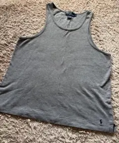 ラルフローレン　ポロ　タンクトップ　ノースリーブ　グレー　メンズ