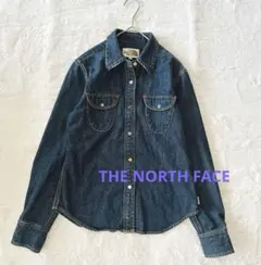 THE NORTH FACE デニムシャツ S 綿100% スナップボタン 古着のサムネイル