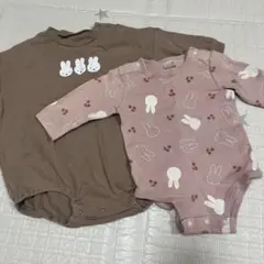 ミッフィー ロンパース 2枚セット 70cm.80cm