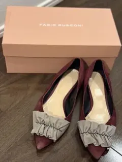 FABIO RUSCONI ファビオルスコーニ　スウェード パンプス　36