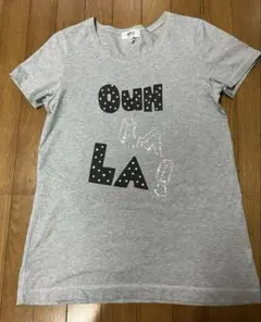 SONIA BY SONIA RYKIEL ラインストーンＴシャツ４０　グレーのサムネイル