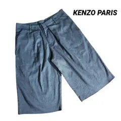 KENZO PARIS ワンタック・ワイド ハーフ丈パンツ 69195のサムネイル