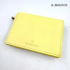 新品✨ イルビゾンテ　OLIVETA 二つ折り財布 レザー ライトイエローのサムネイル