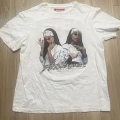 AALIYAH】古着 Y2K フォトプリント タイダイ Tシャツ グレー 希少 