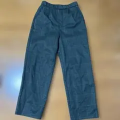 Samansa Mos2 チェック柄 カジュアルパンツ Lサイズ グレー系