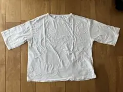 ブリスバンチ　布帛ドットハーフスリーブTシャツ ホワイトのサムネイル