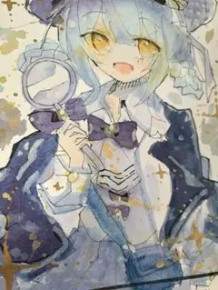 魔法少女ノ魔女裁判 まのさば 手描きイラスト 橘シェリー