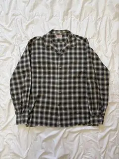60s McGREGOR 白黒　オンブレチェック　コットンシャツ
