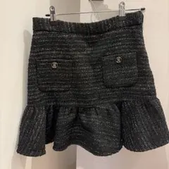 Sandro パリ購入 デニムプリーツスカート - メルカリ