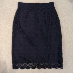 UNIQLO レース タイトスカート M 青 新品