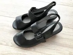 【難あり】PANSY サンダル ブラック Lサイズのサムネイル