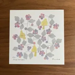 【美品】バーズワーズ ポスター 20cm WILD BERRIES