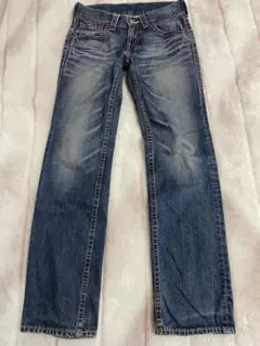 稀少! ピンクステッチ LEVI'S 903 鬼ヒゲ ローライズ デニム 28のサムネイル