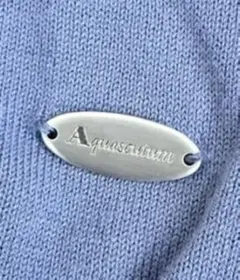 Aquascutum 半袖ニット LLサイズ ブルーのサムネイル