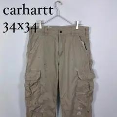 carhartt ダックカーゴパンツ 34x34 ベージュ　カーハート
