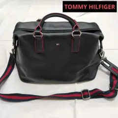 【TOMMY HILFIGER】 2wayバッグ ブラック