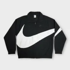【新品】＜ＮＩＫＥ（ナイキ）＞ビッグスウッシュナイロンジャケット　黒　L