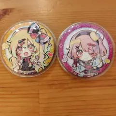東方Project 霧雨魔理沙古明地さとり 学生缶バッジ 2点セット