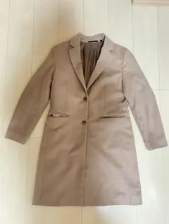 UNIQLO チェスターコート L グレー系 ウール カシミヤ混