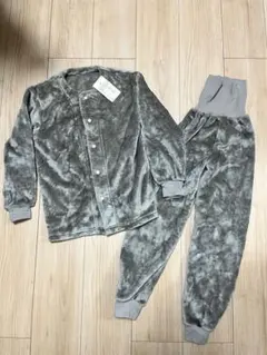 新品未使用　無印良品 フリースパジャマ　着る毛布　はらまき付き125~140