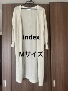 グレーロングカーディガン薄いグレーのサムネイル