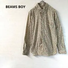 ビームスボーイ 花柄 シャツ 長袖 爽やか カジュアル 綿 【F】のサムネイル