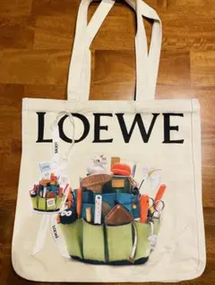 LOEWE アートプリント トートバッグ 非売品 LOEWE アートプリント キャンバス トートバッグ 非売品