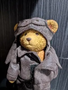 ヴィンテージ パイロット ミリタリー ベア 約10cm