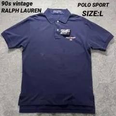 【未使用】90s RALPH LAUREN L ポロシャツ　POLO SPORT