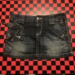 BURBERRY BLUE LABEL denim mini skirt