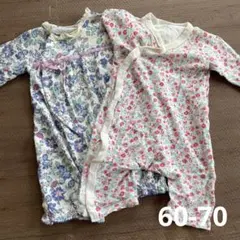 花柄ロンパースセット