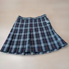 WEGO プリーツスカート ブラックチェック L