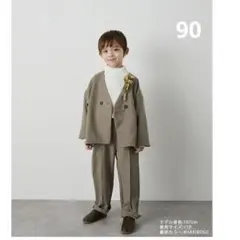 riziere ノーカラージャケットセットアップ　90