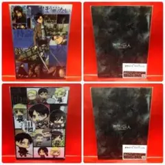 3枚セット 進撃の巨人 クリアファイル×2 ロングポストカード