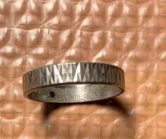 U-CRAFT Sterling Silver リング クロスハッチ加工