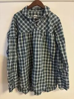 AïE NEW YORK チェック柄 レースアップ シャツ Mのサムネイル