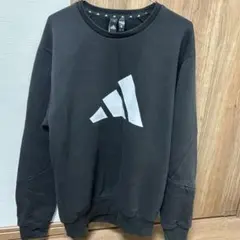 adidas アディダス スウェット 裏起毛トレーナー　ブラック J/O