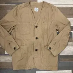 【WORK HANDS x BEAMS】ワーク　ノーカラー　ミリタリーのサムネイル
