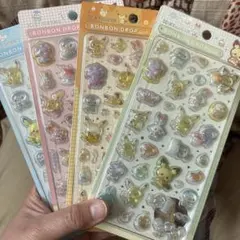 ポケモン 3Dステッカー 4パックセット