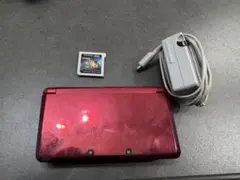 ニンテンドー3DS レッド 本体 ACアダプター付き