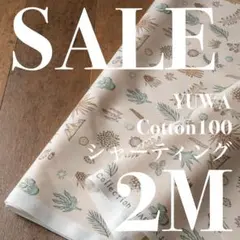 【SALE】yak04◆2M◆YUWA×河野愛さん◆綿100シャーティング◆