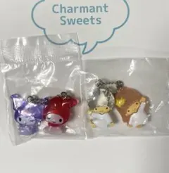 なかよしドロップチャーム 2個セット　マイメロ　クロミ　キキララ