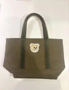 ラブラリーバイフェイラー　オールドテディワッペントートバッグ　L